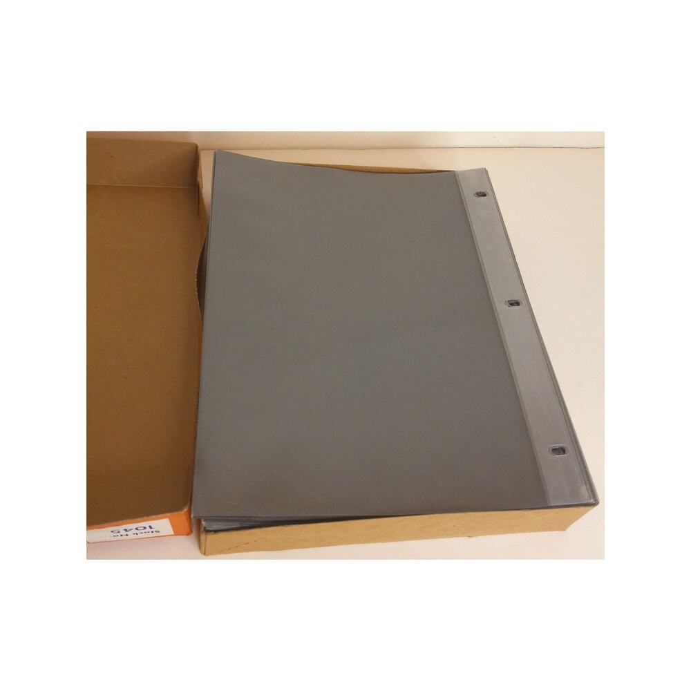 Hub Rite 50 Premium Sheet Protectors .005 Gauge Punched Edge 8.5 x 11 New